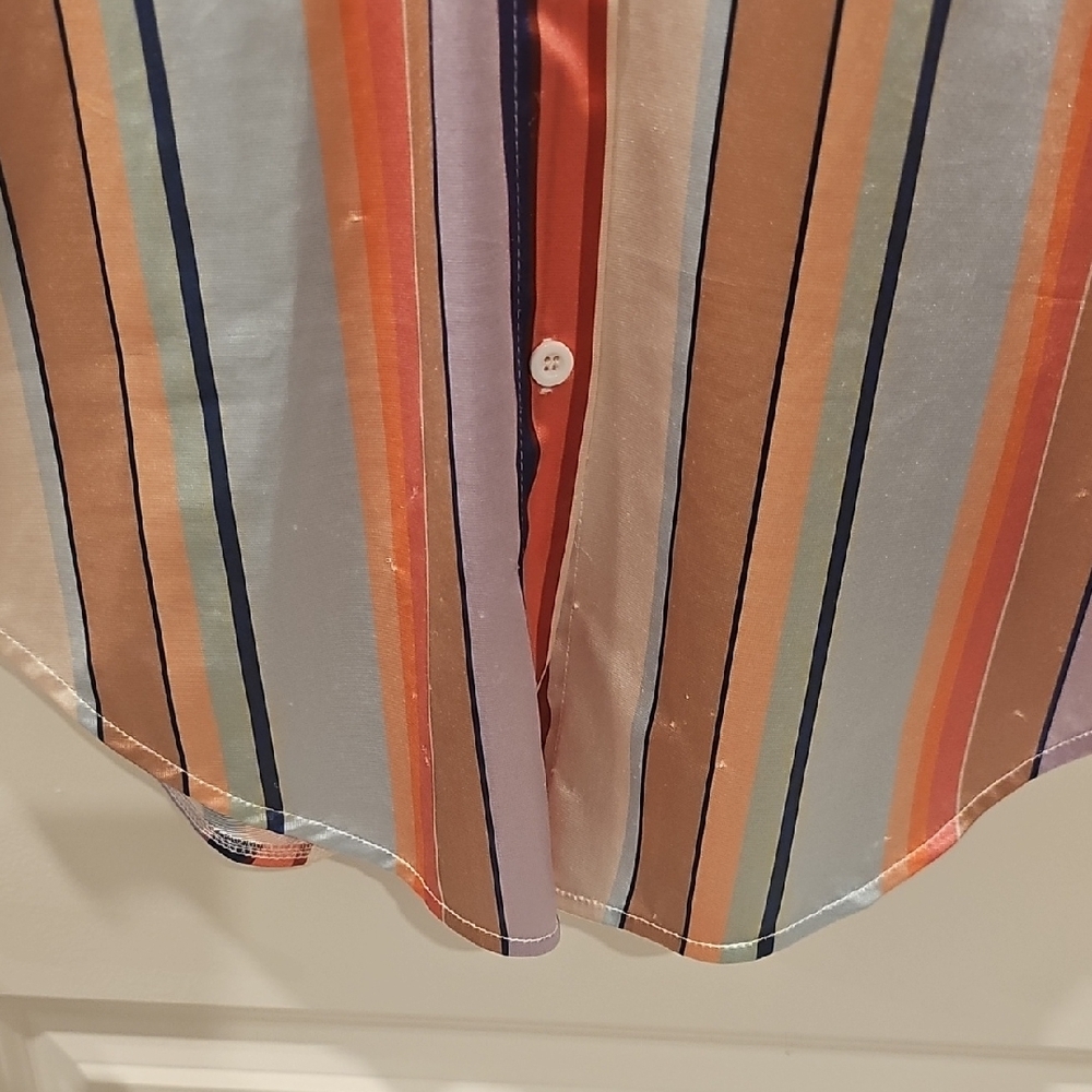 Colorful Striped Button-Up Shirt - Picture 5 of 6